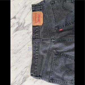 Vintage Levi washed black jeans